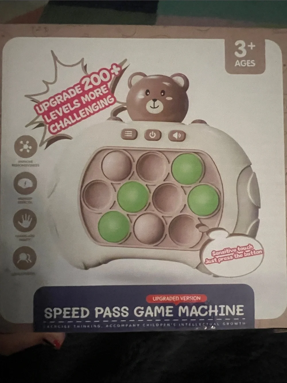 Pop it speed pass game fidget toy